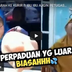 ibu maki kurir barang